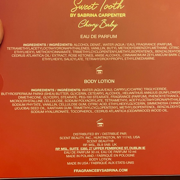 Sweet Tooth by Sabrina Carpenter Gift Set - Cherry Red - Picture 4 of 7